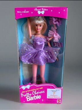 Vintage Mattel 1996 Pretty Choices Barbie Doll Walmart Special Edition 17971 NIB